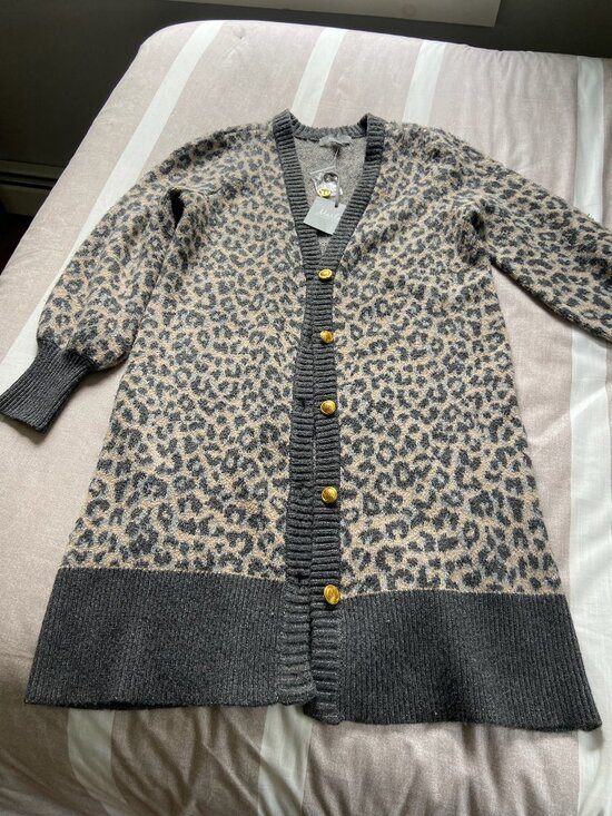 Marled by Reunited Clothing Sweaters - NWT Marled Leopard Print Long Cardigan Sweater